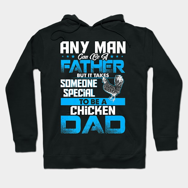 Chicken Dad Animal Father Day Hoodie by Serrena DrawingFloral